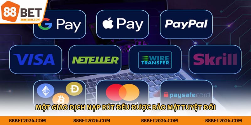 Một giao dịch nạp rút đều được bảo mật tuyệt đối 