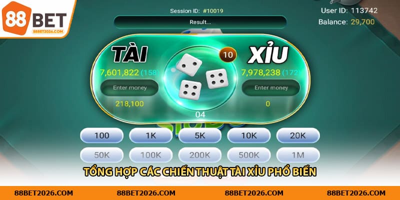 Tổng hợp các chiến thuật tài xỉu phổ biến